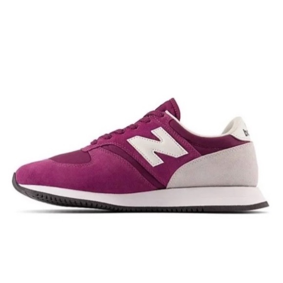 New Balance 420 Retro Fuchsia Low Men's Suede Athletic Running Shoes - Picture 2 of 5